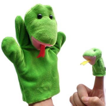 2014 new design plush snake puppet, snake plush hand puppet, puppet plush snakes