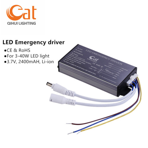 Controlador de emergencia con certificado CE IP30 para luz LED