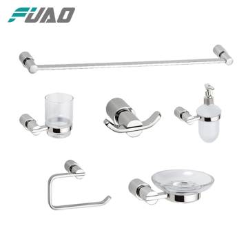 FUAO stainless steel bathroom accessories set