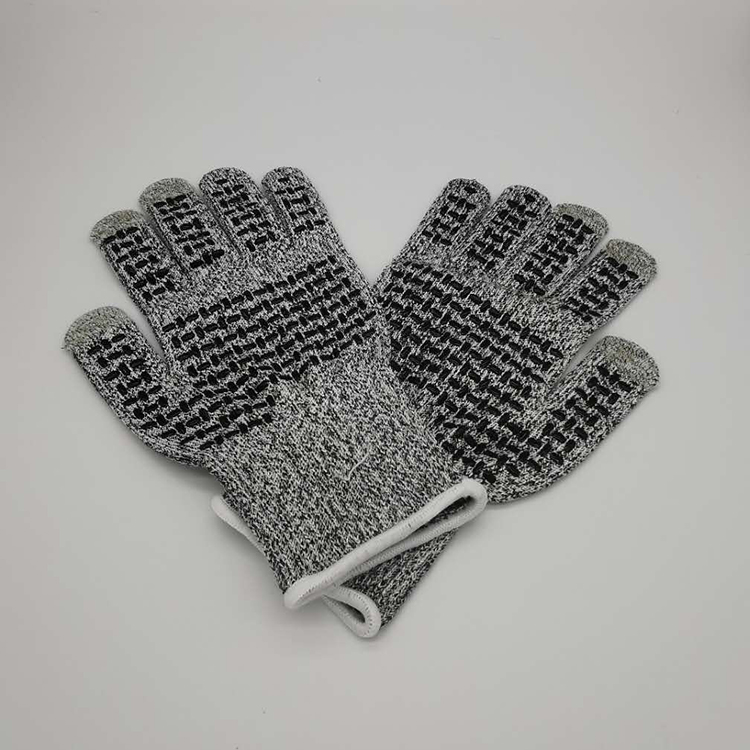 Grade 5 Touch Screen Cut Resistant Gloves Anti-Cut Safety HPPE level 5 Hand Gloves for Kitchen