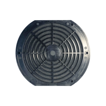 Black Plastic Fan Guard with Dust Filter