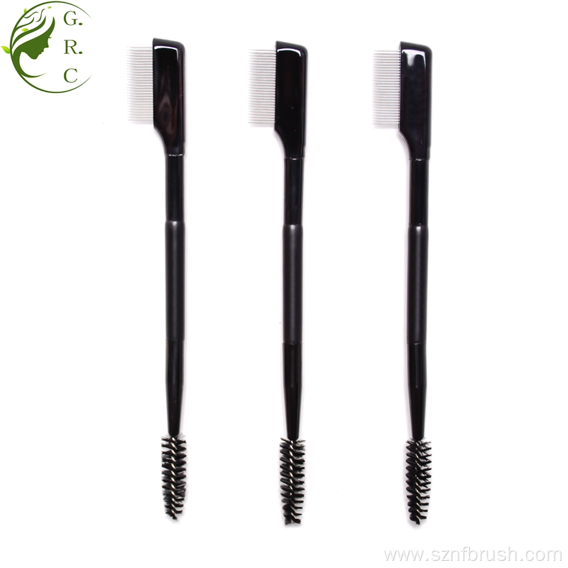 Double Ended Metal Brow Comb Mascara Brush