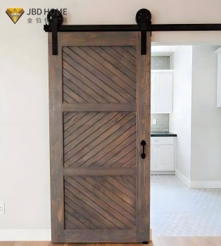 Paint laminated mirror Barn Door Wood design Modern