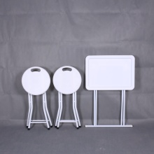 Vintage Bar Stool with Metal Legs - Modern Home Decor Round Seat