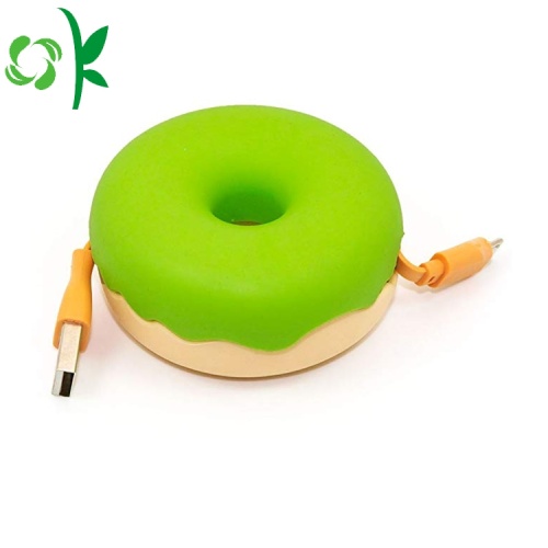 2019 Najnowszy Daughnut Silicone Cable Winder Storage Box