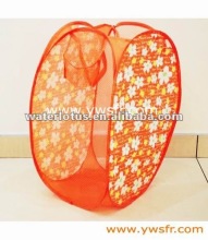 hotsale polyester and mesh clothes hamper promotional gifts for customers logo can be customerized