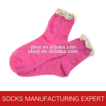 women's red lace socks