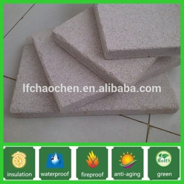 white color and red color expanded perlite board