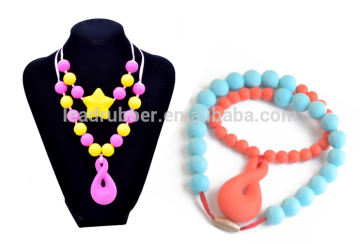 FDA Mom necklace Fashion baby silicone teething necklace