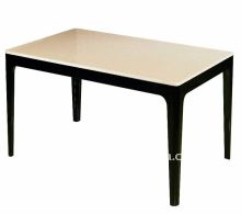 Leather top dinner table PFD287