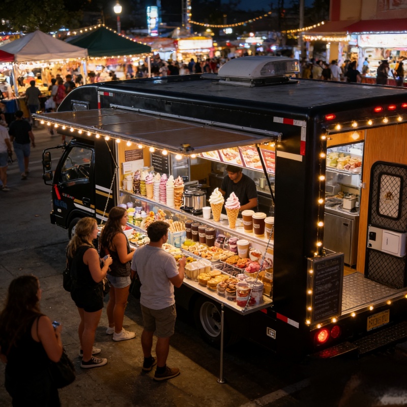 کامیون غذای نوشیدنی سیار Mobile Beverage Food Truck