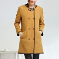レディース ロング フォーマル コート デザイン 2014年ファッション女性ロング コート