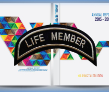 Newly fashion letters style curved shape embroidery badges