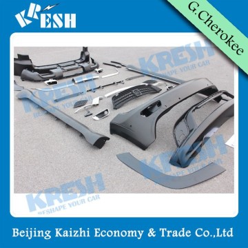 Black and chrome Jeep Grand Cherokee summit body kit for 14-15 Jeep