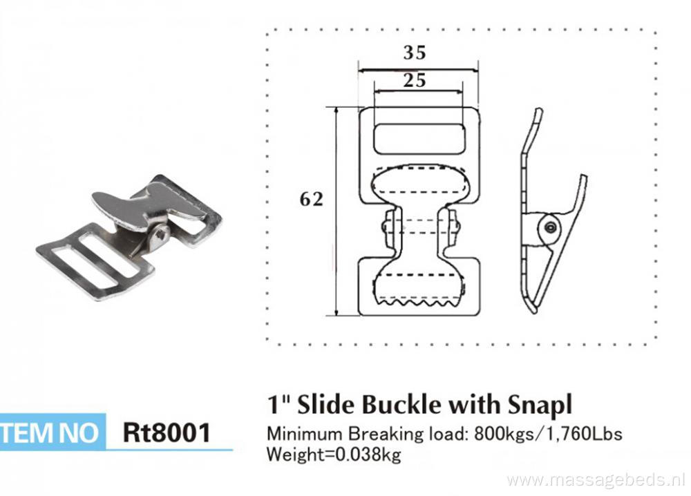 Easy-Use Packing Cam Buckle Clipper for 1'' Strap