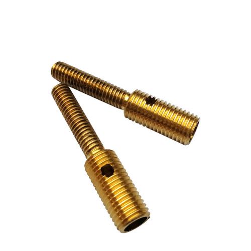 Precision CNC Lathe Machining Brass Full Thread Screw