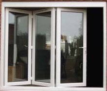 rain protection window waterproof PVC folding doors