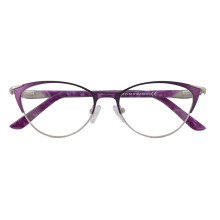 Beautiful Fashion Female Cat Eye Thin Metal Optical Glasses Frame