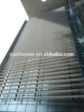 Aluminum building ventilated frontage
