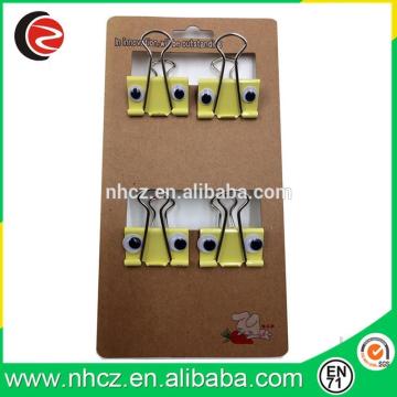 Yellow Binder Clips - Monster - Multi Colored