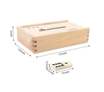 Double Nine Ivory Dominoes In Wooden Box