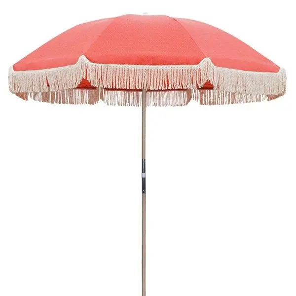 Portable Beach Advertising Umbrella Custom Printing Beach Umbrella Anti UV Sun Umbrella