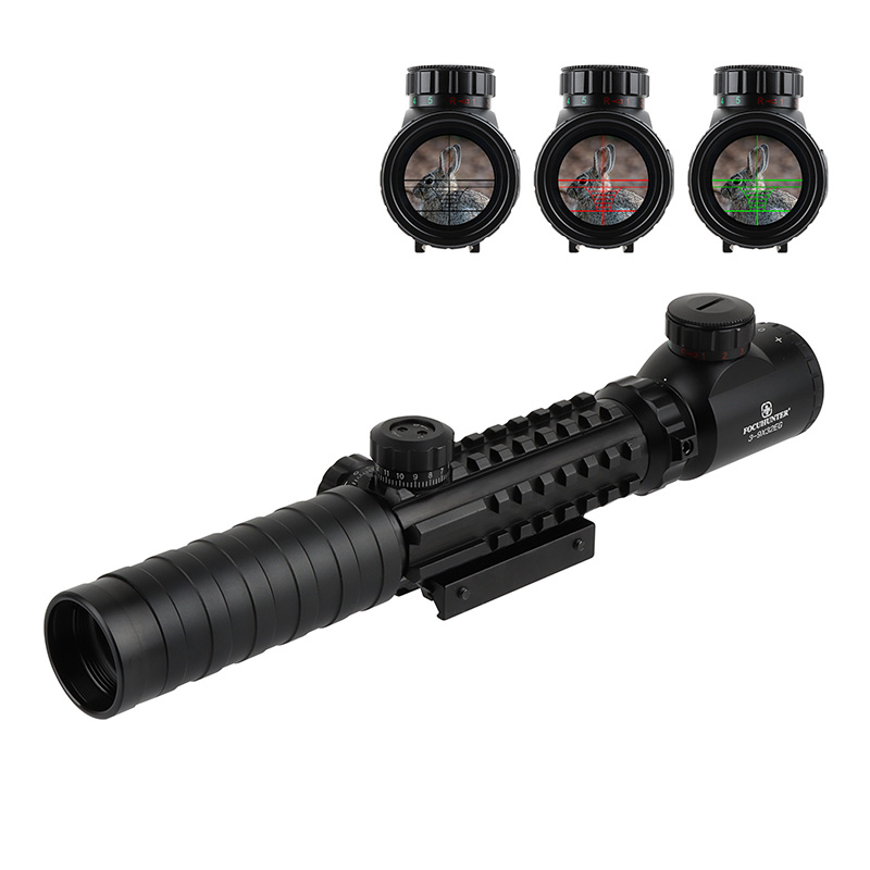 3-9X40 RifleScope with Tri-Rail Integrated Accessory Rails