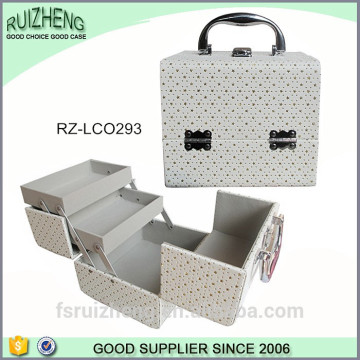 Professional mini silver makeup cases