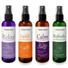 Private Label 4OZ Calm Aromatherapy Mist Natural Sleep Pillow Spray with Lavender & Chamomile Oil for for Relaxation & Sleep