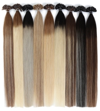 Keratin  U Tip Hair Extensions 100 Strands Hot fusion Hair Extensions 24Inch U Tip Hair Extensions Keratin Nail Hair