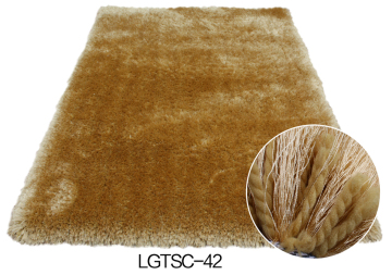 Elastic shaggy with silk