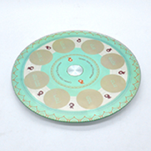 modern design tempered glass rotating plate
