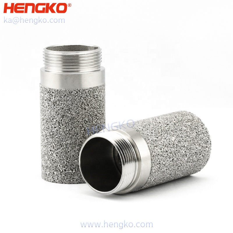 HNEGKO High quality sintered porous stainless steel waterproof sensor housing 60-90 microns for dew point sensor enclosure