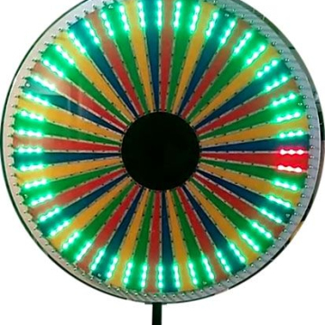 Lucky Wheel of Fortune Party Game - 47 Slot Floor Stand Tripod Spinner