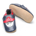 Coole jongen zachte lederen babyschoenen