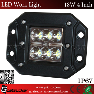 4inch 18W Off road working led flush mount 12v flood light