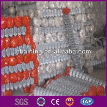 6 gauge chain link fence/iron chain link mesh/tension wire chain link fence