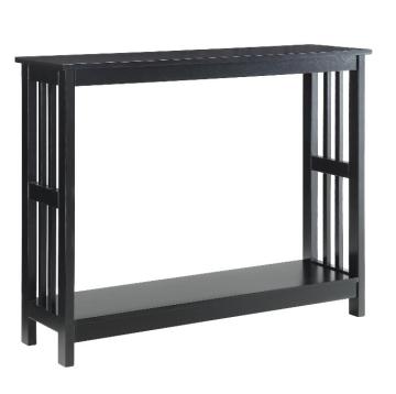 Elegant Couch Narrow Black Console Table