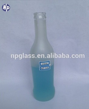 225ml frosted glass beer bottle with crown cap
