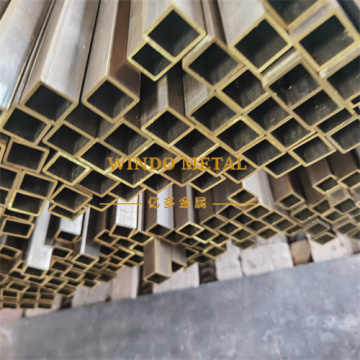 ASTM B135 compliant hollow brass square sections