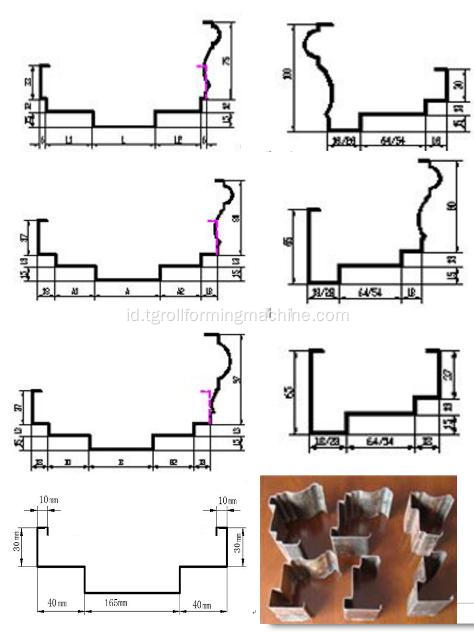 Rangka Pintu Baja Logam Mesin Roll Forming