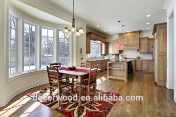 Frameless maple glazed contemporary kitchen cabinets