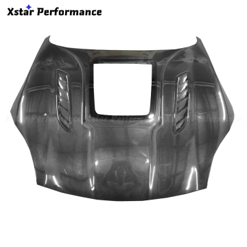 IM Style Carbon Fiber Hood Bonnet with Glass for Jaguar F-Type