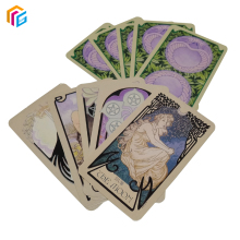 OEM Wholesale Custom Printing Color Tarot Cards with Gold Foiling and Guidebook