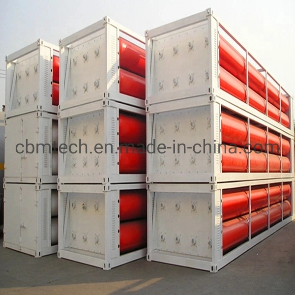 Transporting Storage CNG Gas Cylinder Tube Tanker Containers