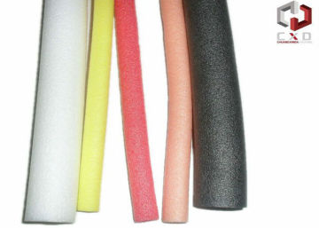 20 Shore Epe Foam Tube Protective Material , Grey White Yellow Red Pink