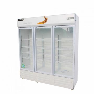 Glass door vertical beverage cooler Vertical beer freezer refrigerated beverage chiller