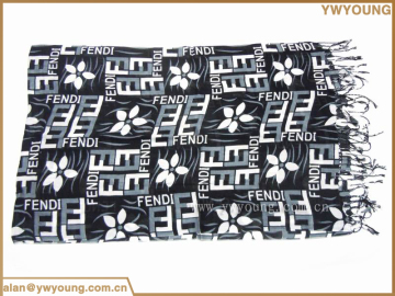 China Factory flower printed women viscose scarf rayon scarf