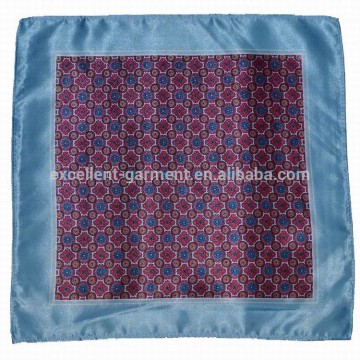 Customized design hand print polyester ties and hankies