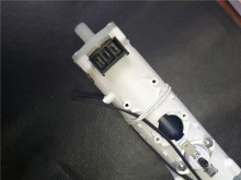 Straight heating tube with spiral column